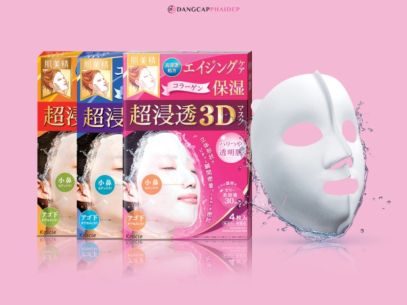 Mặt nạ collagen Kanebo Kracie 3D.