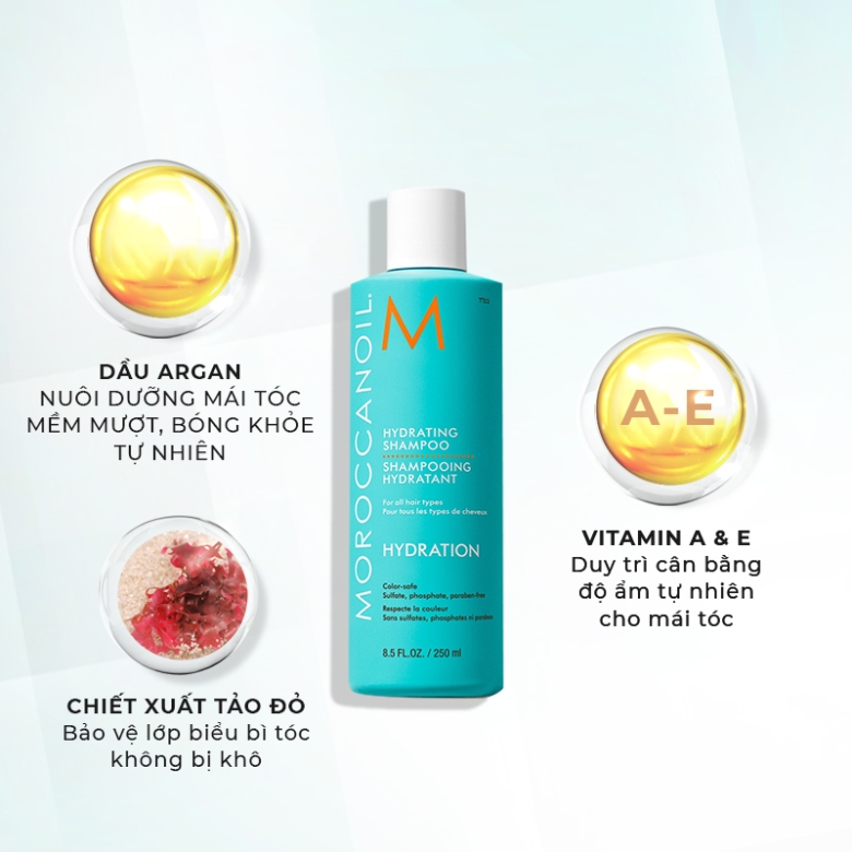 Moroccanoil Hydrating Shampoo - Dầu gội dưỡng ẩm tóc