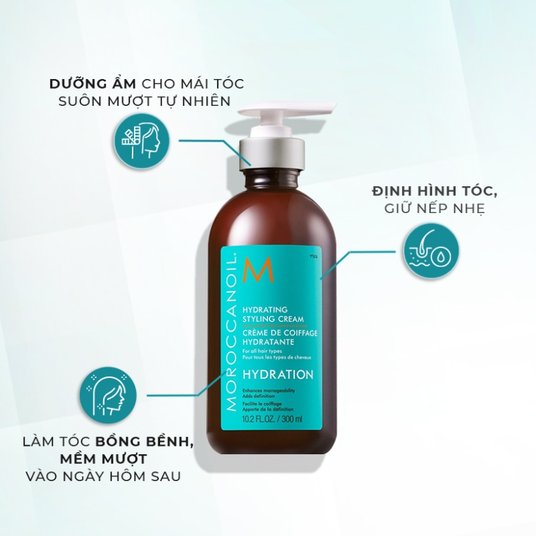 Moroccanoil Hydrating Styling Cream - Kem tạo kiểu tóc dưỡng ẩm