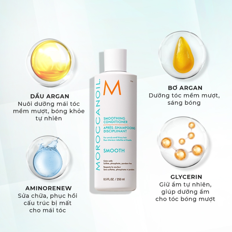 Moroccanoil Smoothing Conditioner - Dầu xả suôn mượt