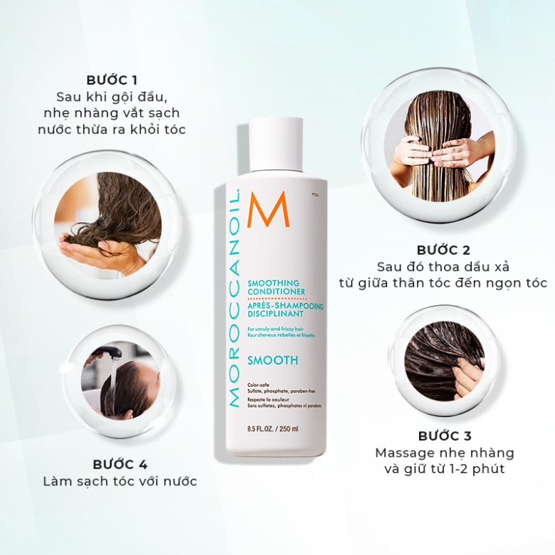 Moroccanoil Smoothing Conditioner - Dầu xả suôn mượt