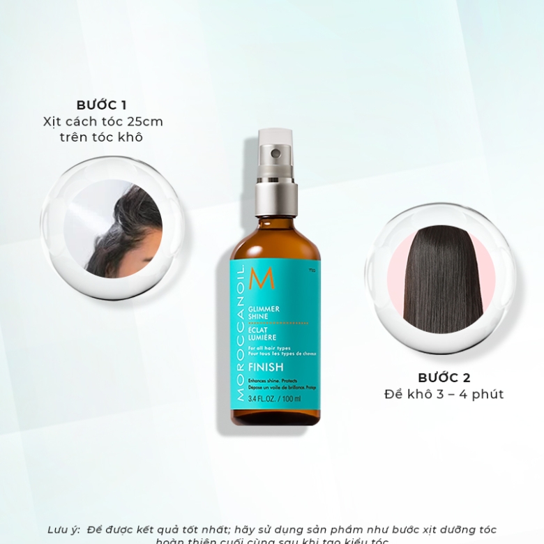 Moroccanoil Finish Glimmer Shine - Xịt dưỡng bóng cho mọi loại tóc