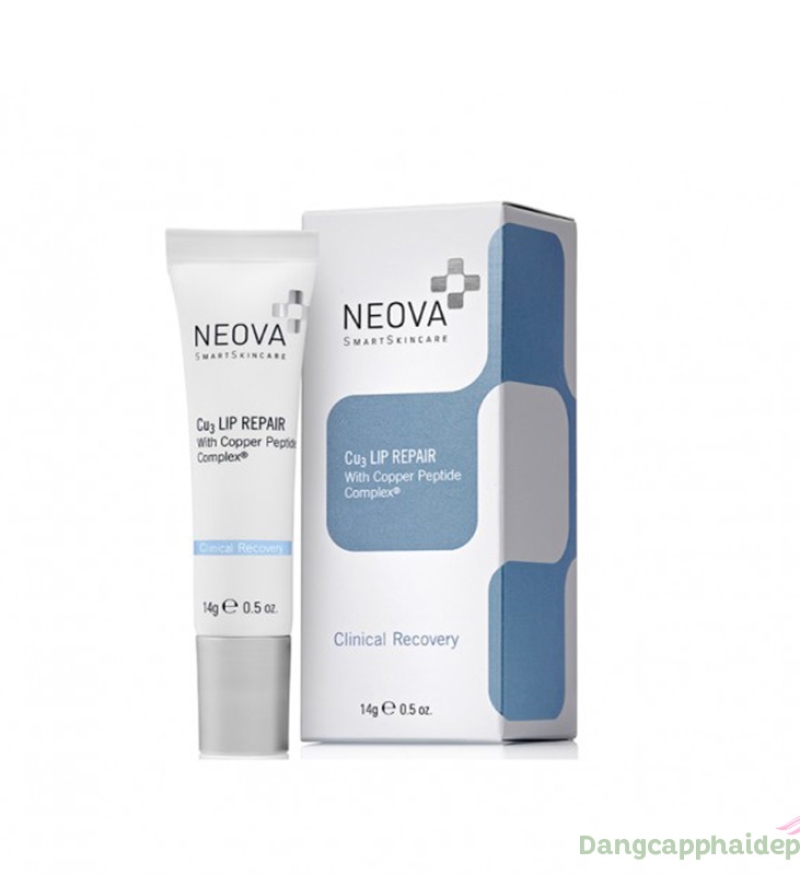 Kem dưỡng môi Neova Cu3 Intensive Lip Repair giảm thâm xóa nhăn môi 14g