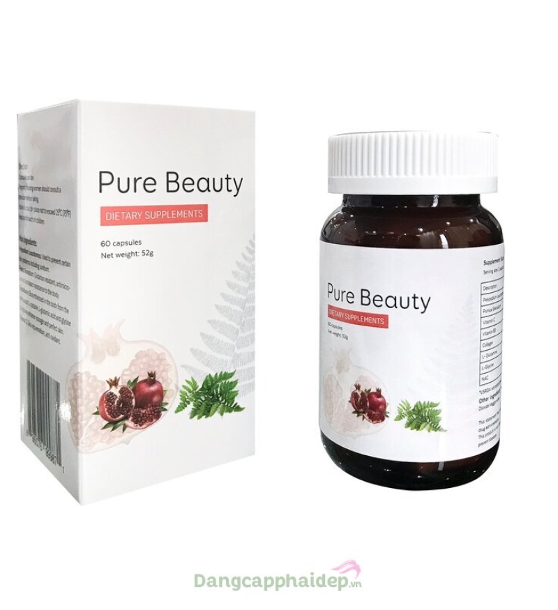 Pure Beauty 60 viên - Viên uống chống nắng dưỡng sáng và nâng cơ chống lão hóa