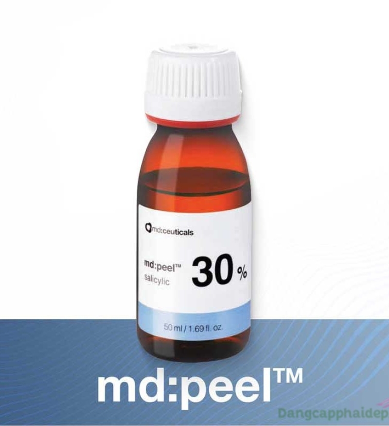 Dung dịch Md:ceuticals Md Peel Salicylic 30% loại bỏ mụn sưng viêm cấp độ 3 và 4