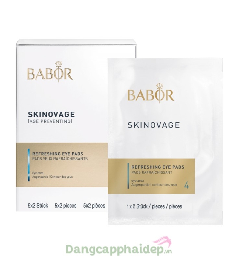 Babor Skinovage Refreshing Eye Pads - Mặt nạ giảm quầng thâm và nếp nhăn mắt