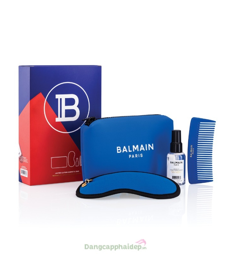 Balmain Hair Cobalt Blue Cosmetic Bag (Limited Edition) - Túi đựng mỹ phẩm phiên bản giới hạn