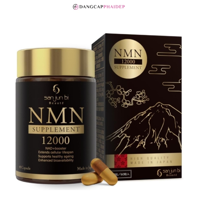 Viên uống Sanjunbi NMN Supplement 12000+ đảo ngược lão hóa da
