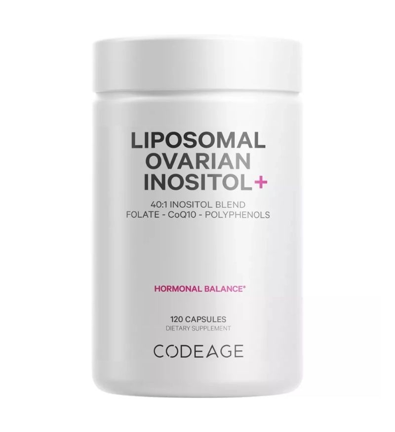 Viên uống cân bằng nội tiết tố Codeage Liposomal Ovarian Inositol hộp 120 viên