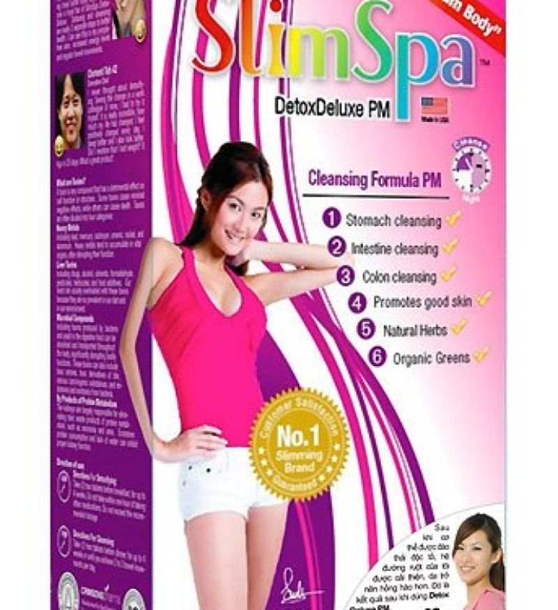 Viên uống giải độc thanh lọc cơ thể SlimSpa Detox Deluxe 60 viên