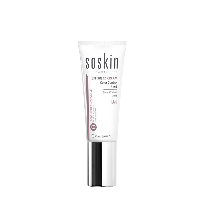 Kem nền CC 3 trong 1 Soskin CC Cream Color Control 20ml