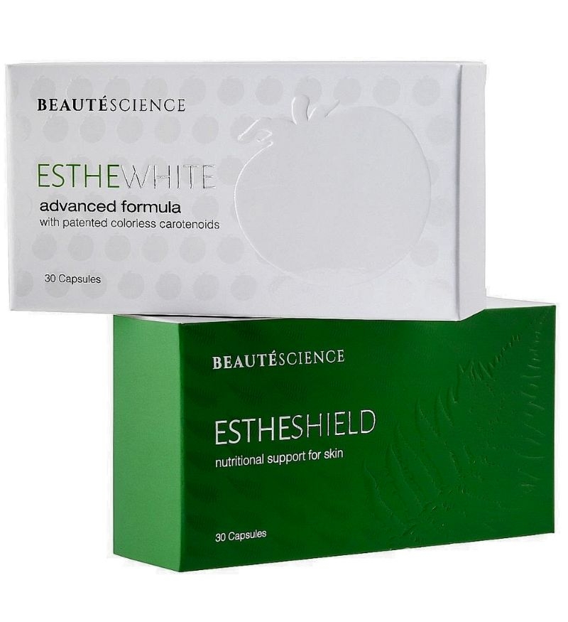 EstheWhite & EstheShield - Bộ Đôi Viên Uống Trắng Da, Chống Nắng Ngăn Lão Hóa