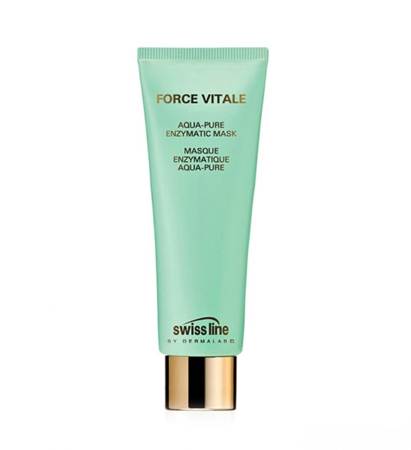 Mặt nạ giảm dầu mụn, phục hồi da Swissline Force Vitale Aqua-Pure Enzymatic Mask 75ml - REF 1129