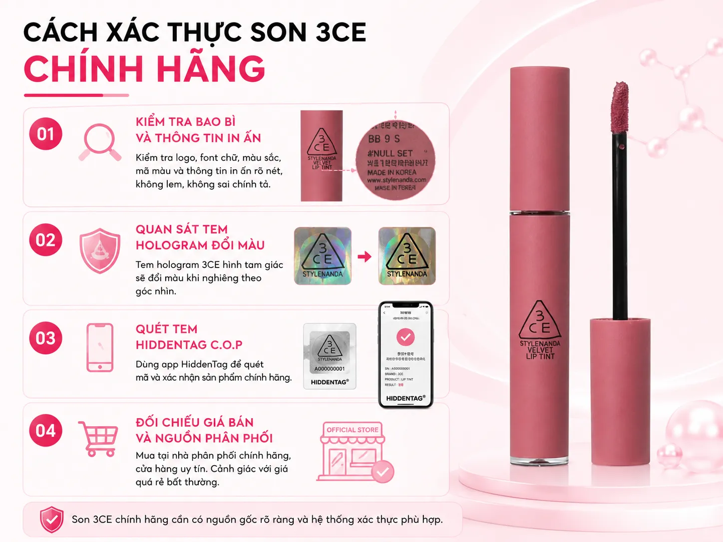 Son 3CE chính hãng là gì? Hệ sinh thái xác thực từ Stylenanda đến L'Oréal
