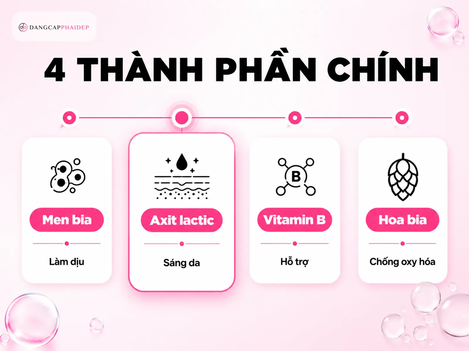 Trong bia có gì? 4 thành phần tác động lên làn da