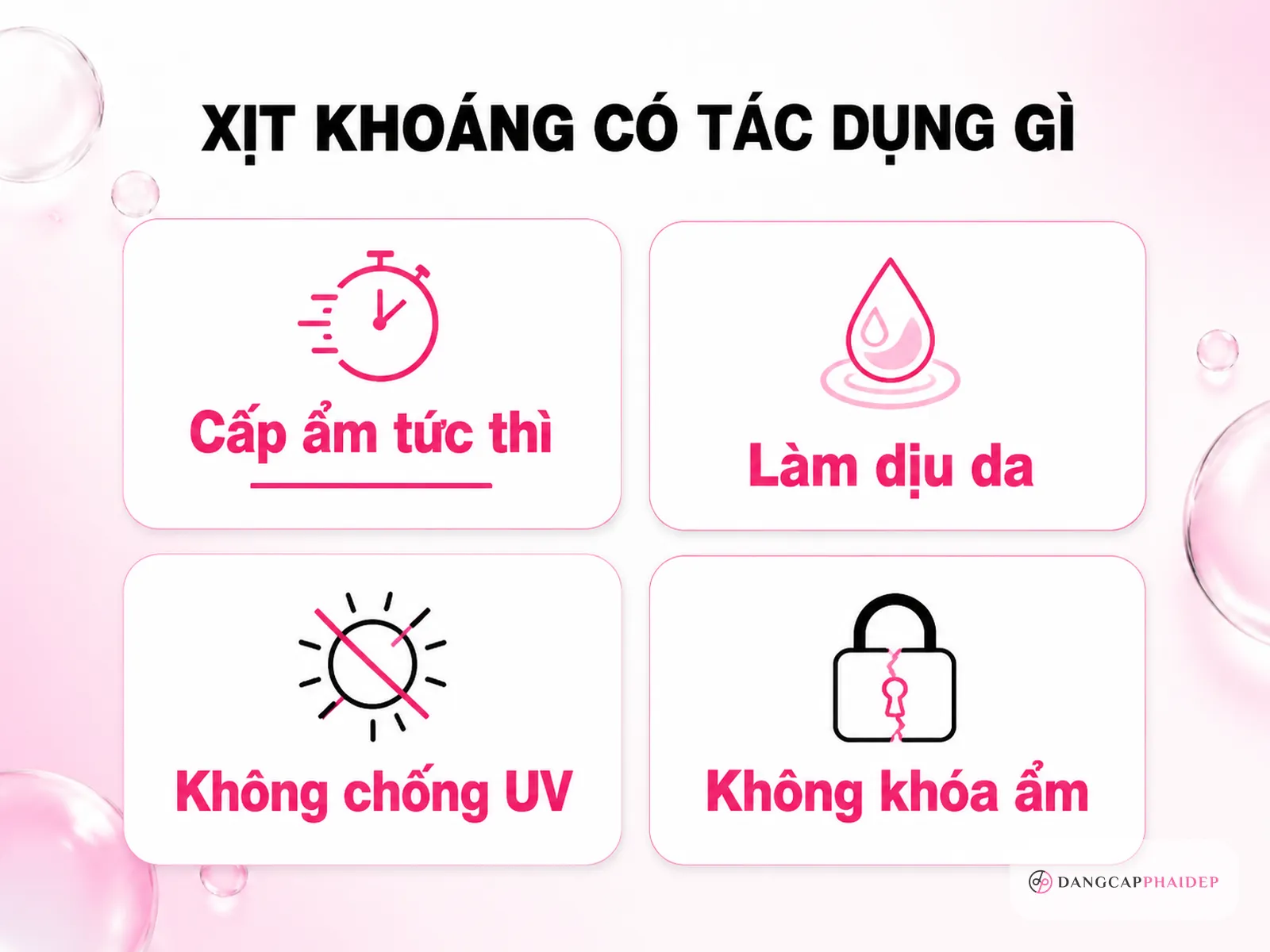 Xịt khoáng thật sự có tác dụng gì trong quy trình chống nắng?