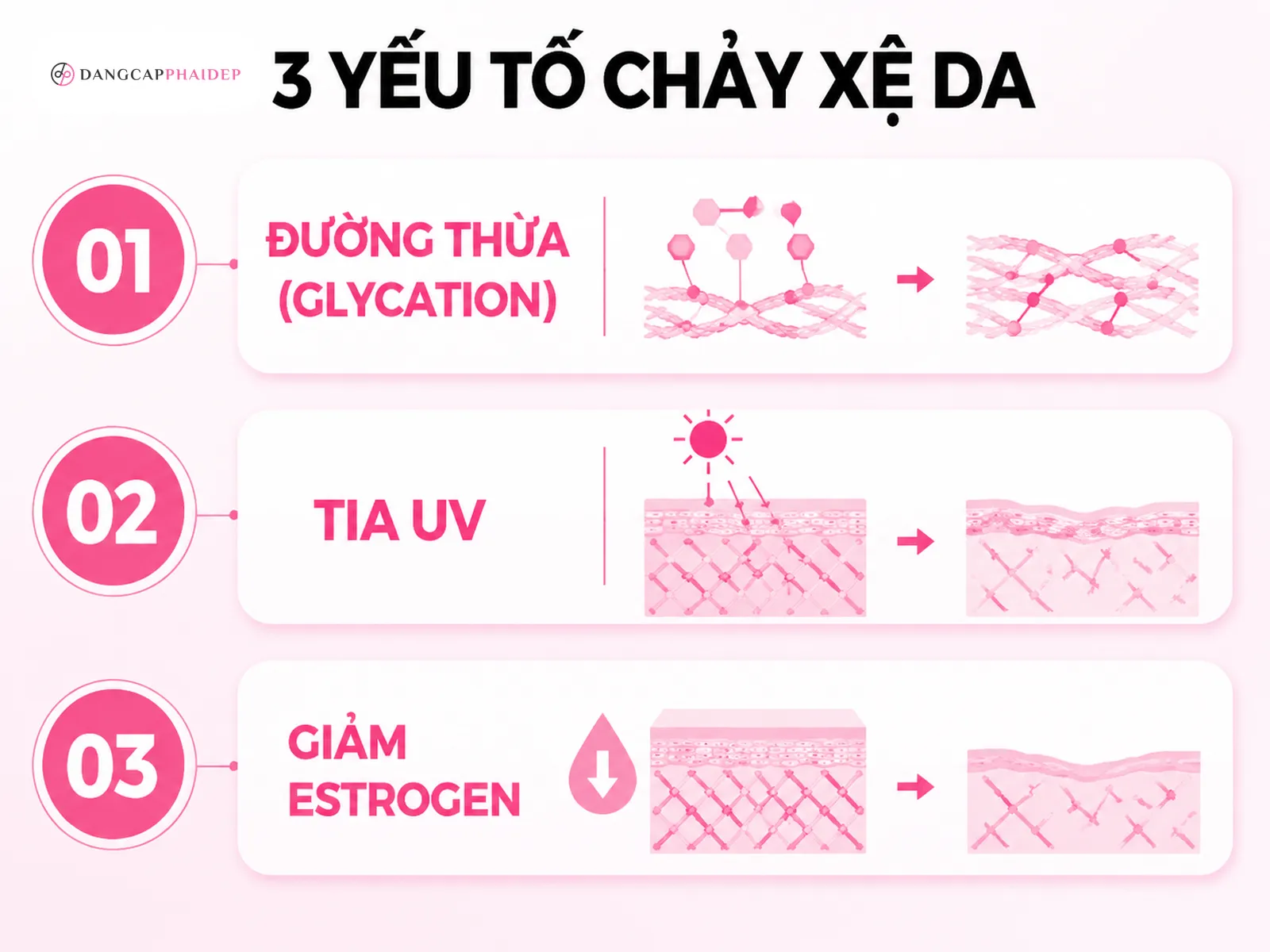 Nguyên nhân khiến da chảy xệ sớm hơn tuổi thật