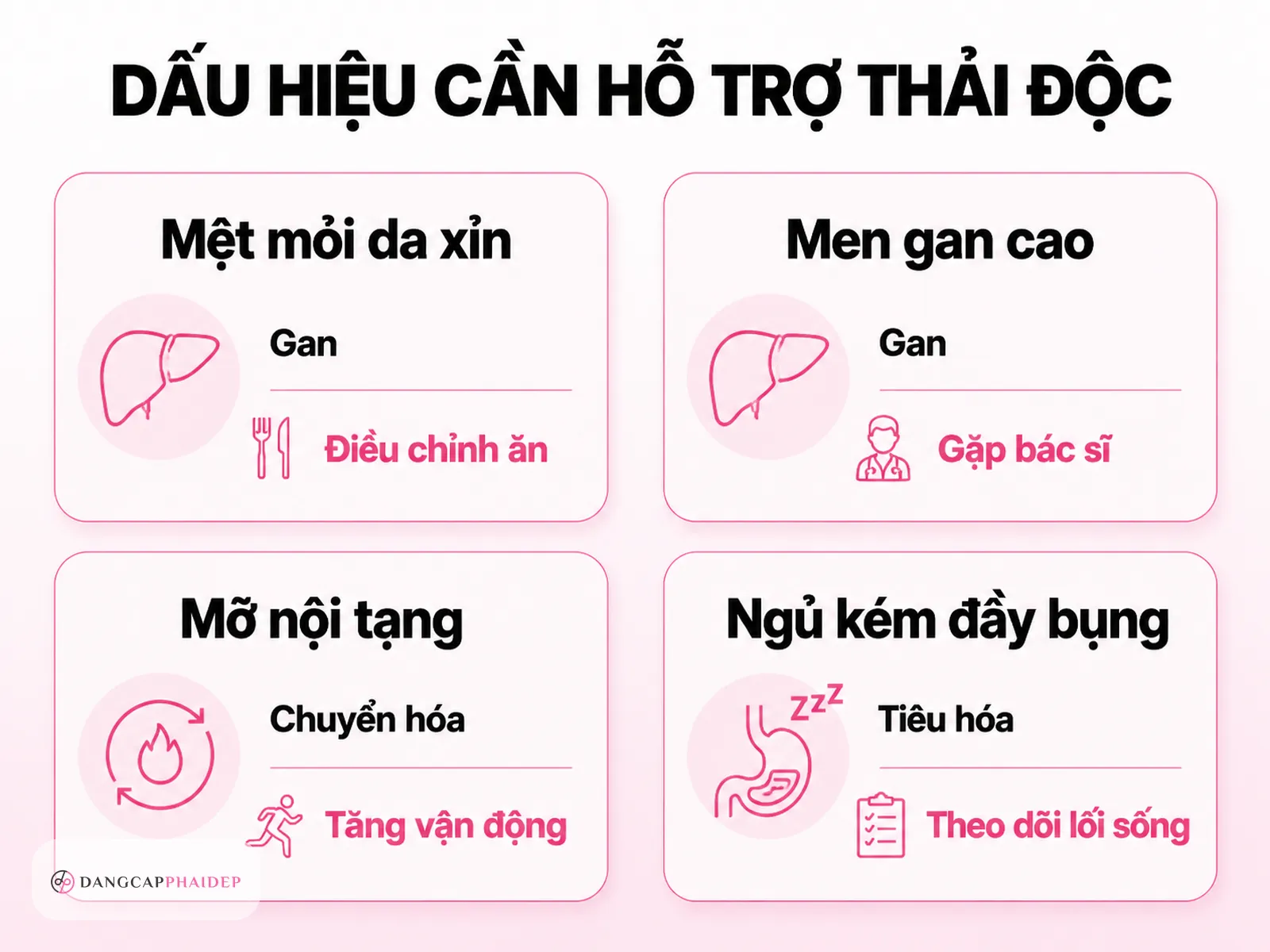 Khi nào cơ thể bạn cần hỗ trợ thải độc? Bảng dấu hiệu tự đánh giá