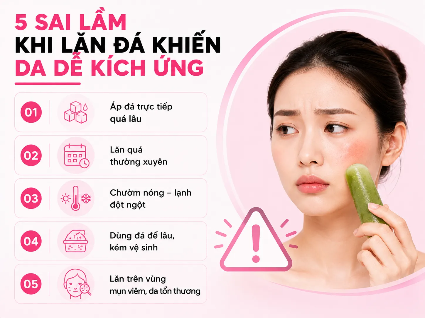 Lưu ý an toàn: những sai lầm khiến lăn đá phản tác dụng