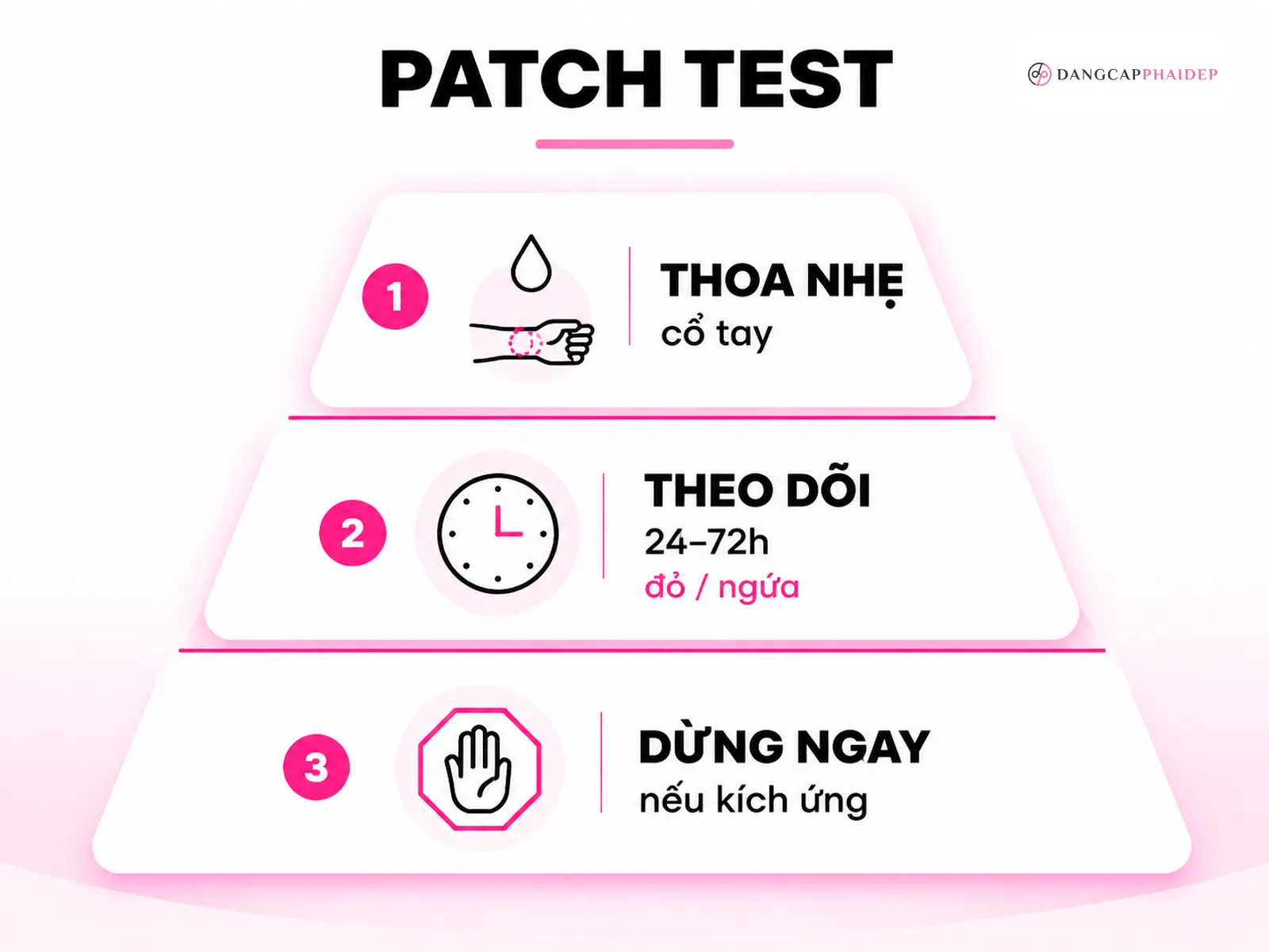 Patch Test trước khi dùng: bước bắt buộc