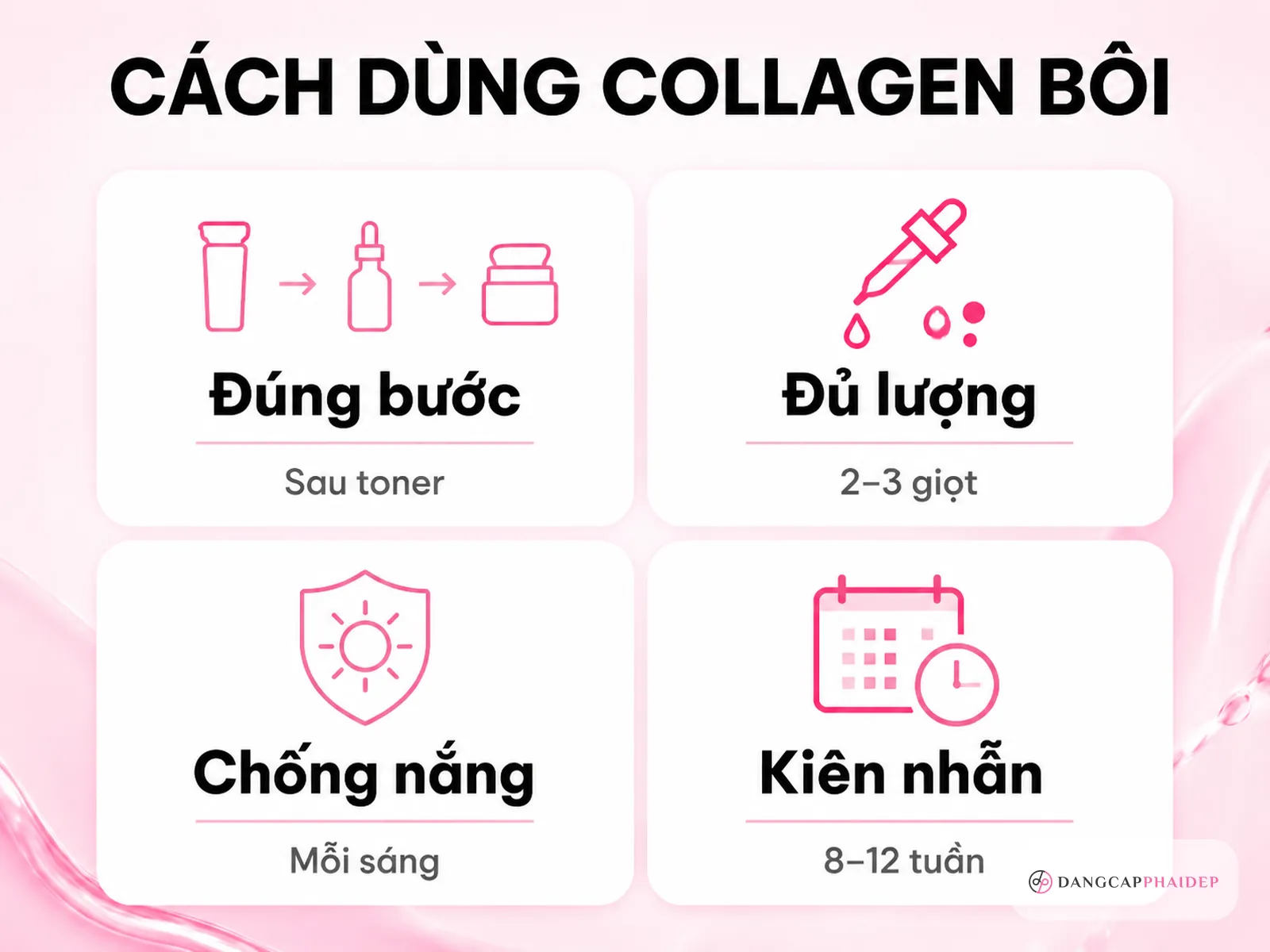 Cách dùng collagen bôi đúng để phát huy tối đa
