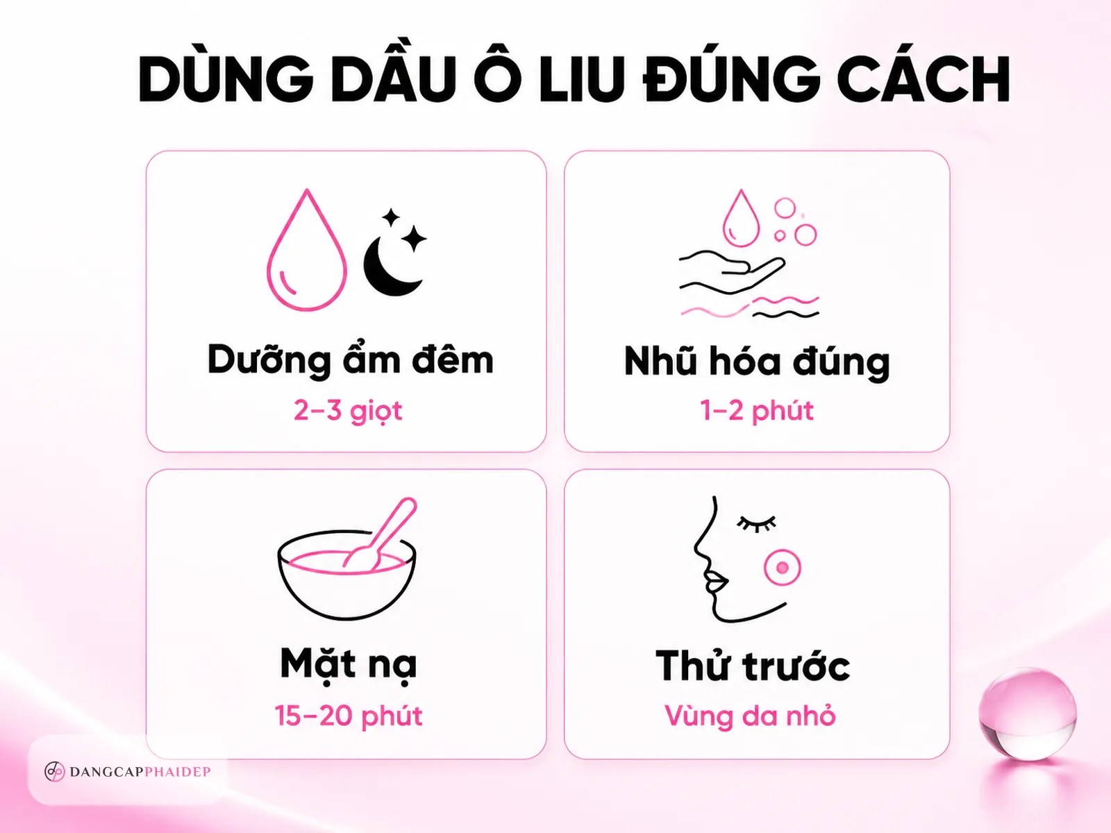 Cách dùng dầu ô liu dưỡng da mặt đúng cách