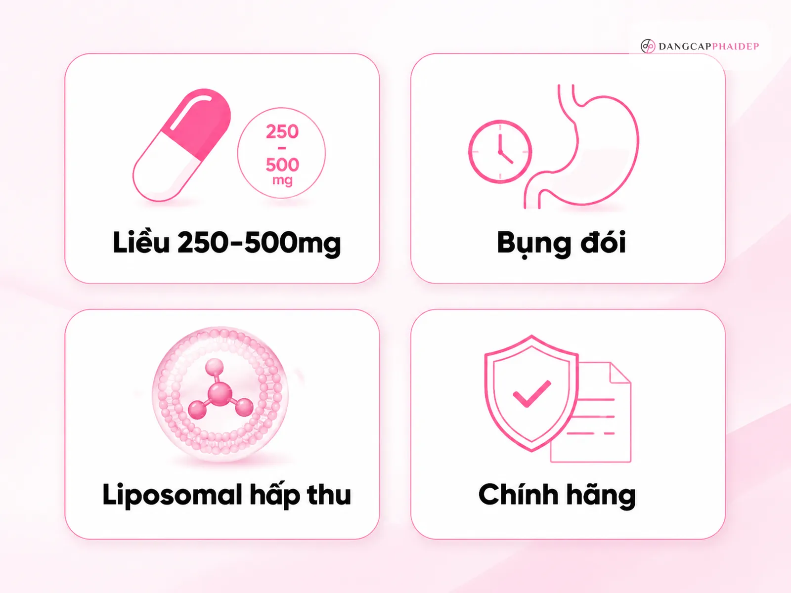 Cách uống glutathione an toàn và chọn viên uống chính hãng