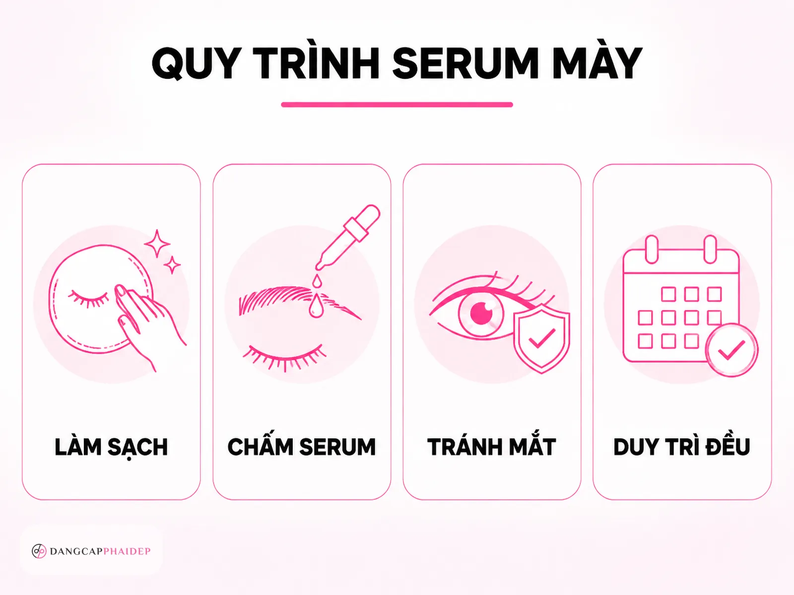 Hướng dẫn dùng serum dưỡng mày đúng cách