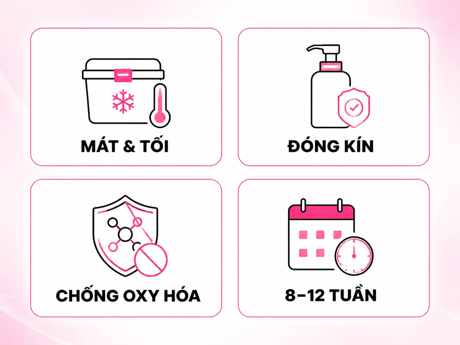 Lưu ý 5: Bảo quản đúng và đọc đúng kỳ vọng hiệu quả thực tế