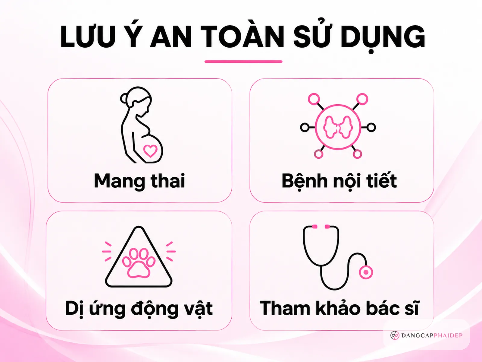 Lưu ý an toàn và đối tượng cần thận trọng