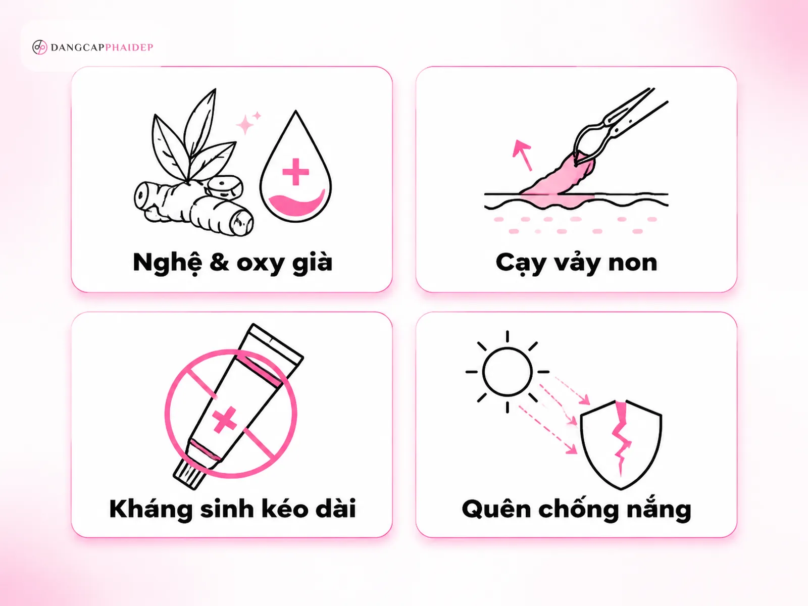 Những sai lầm khiến vết xước da mặt lâu lành và dễ để lại sẹo
