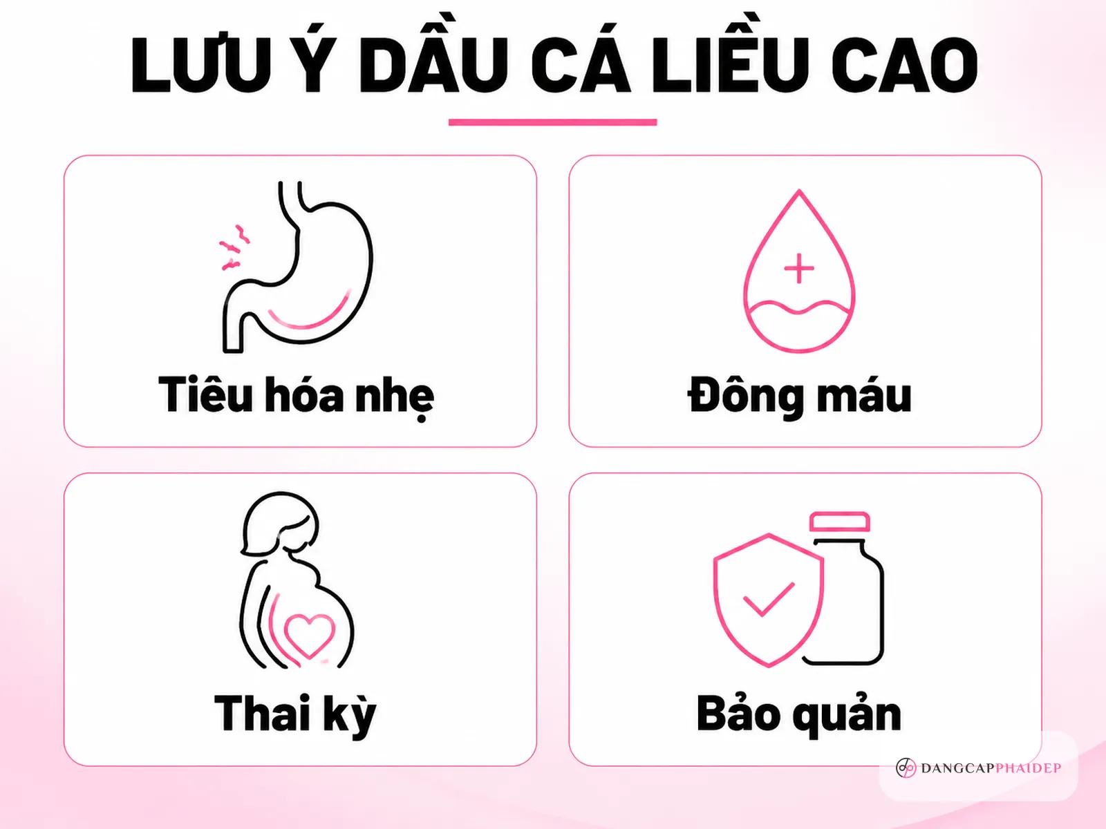 Tác dụng phụ và lưu ý khi dùng dầu cá liều cao
