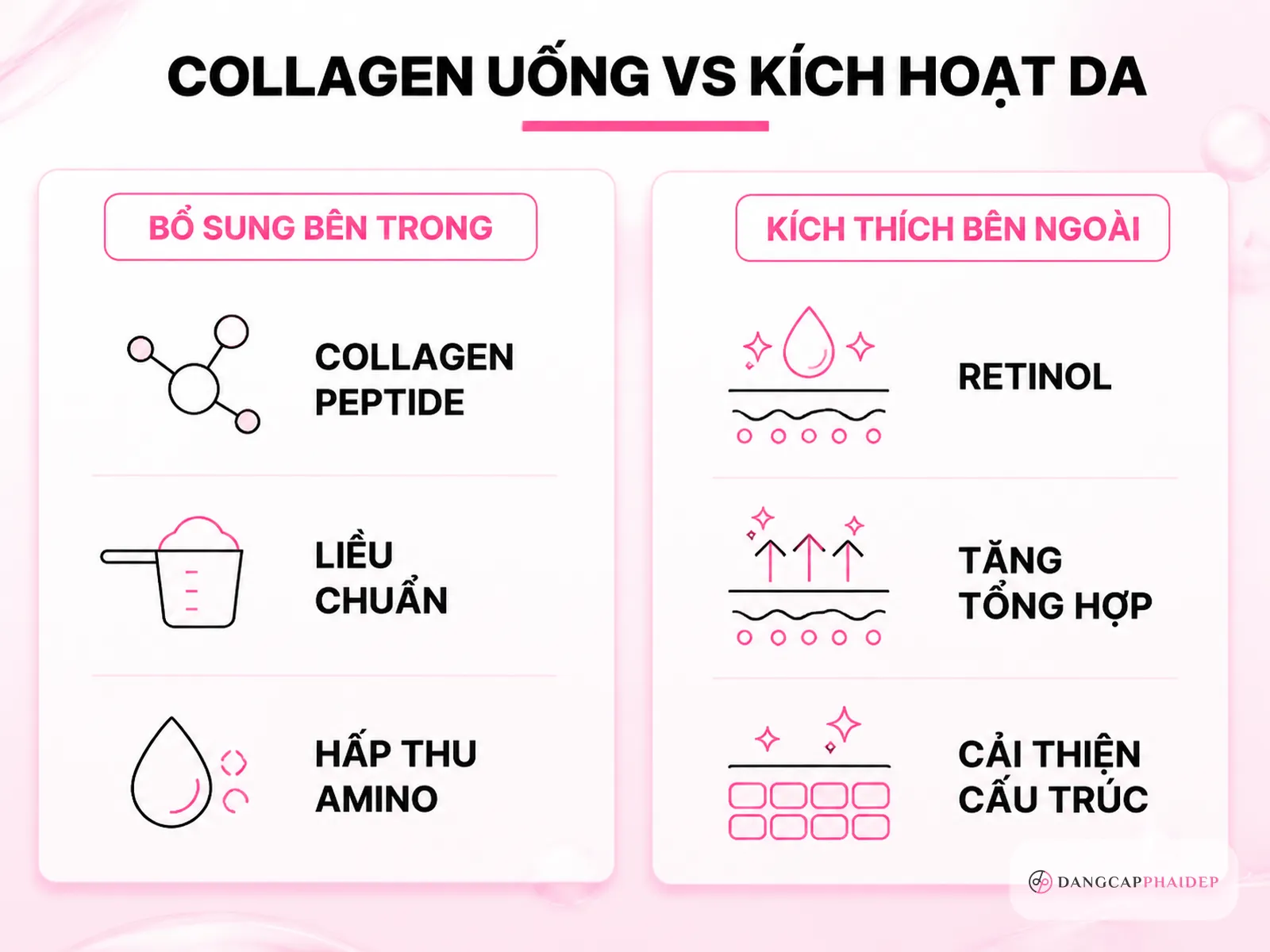 Muốn đẹp da bằng collagen? Hiểu đúng để chọn đúng