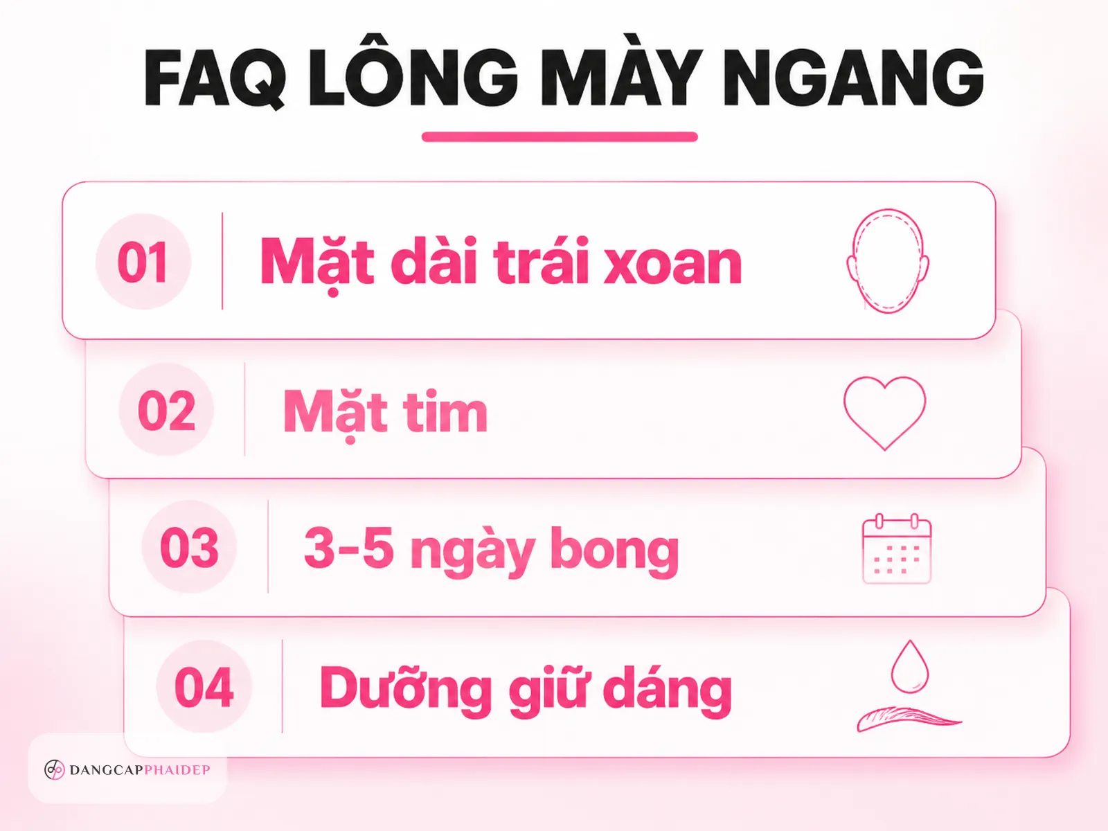 Câu hỏi thường gặp về dáng mày ngang