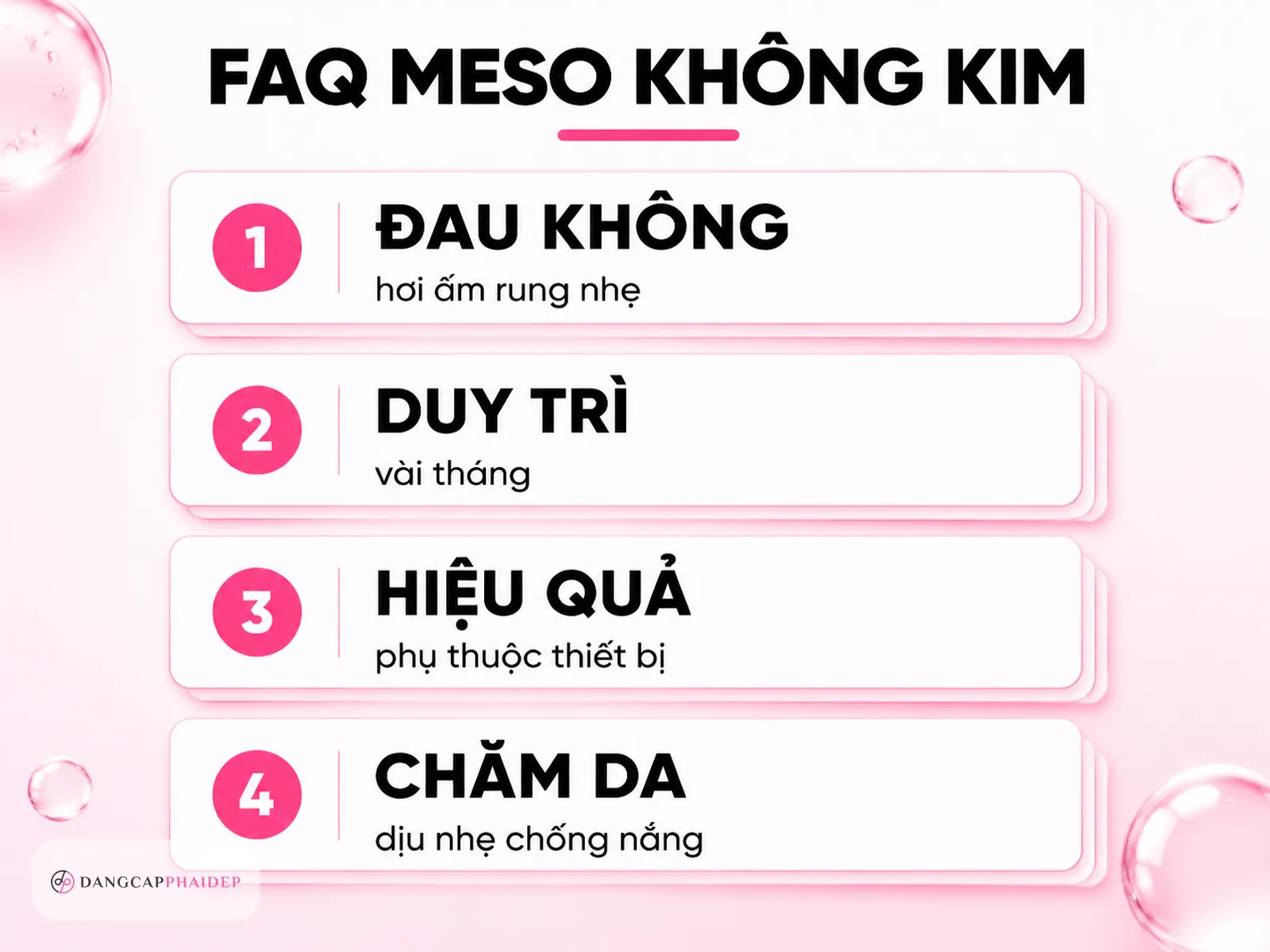 Câu hỏi thường gặp về meso extra không kim
