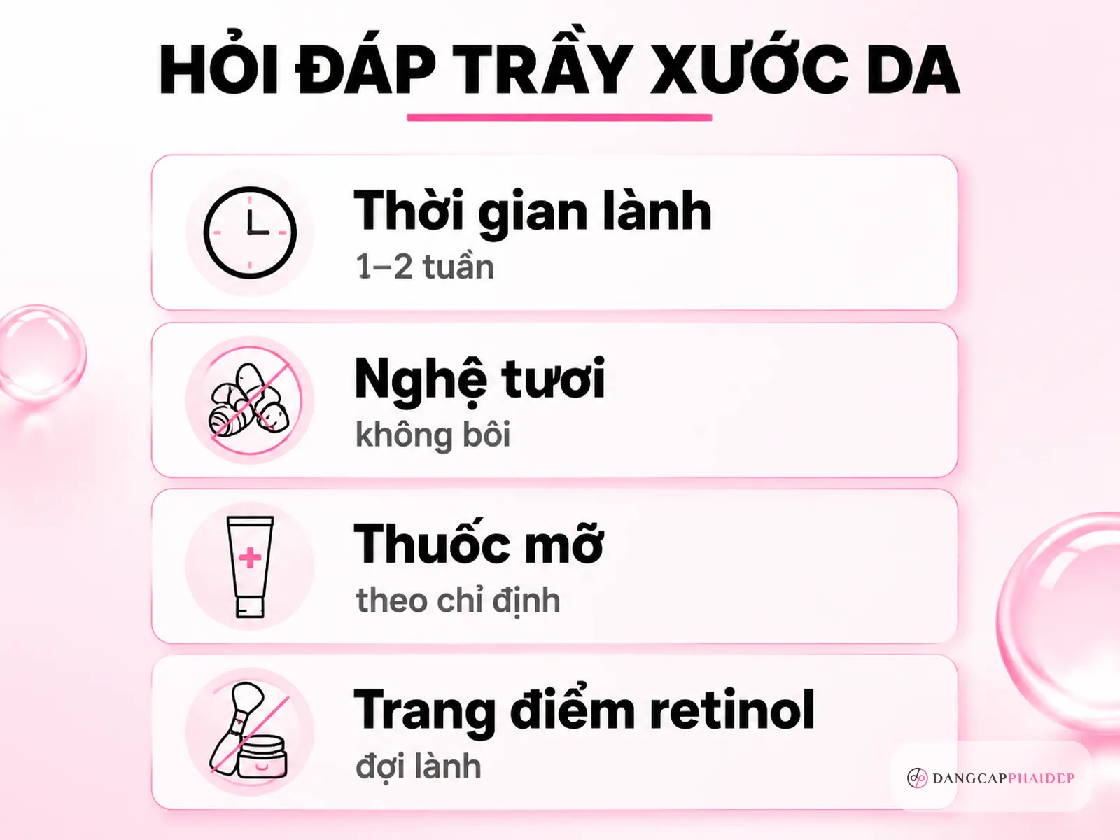 Câu hỏi thường gặp về trầy xước da mặt