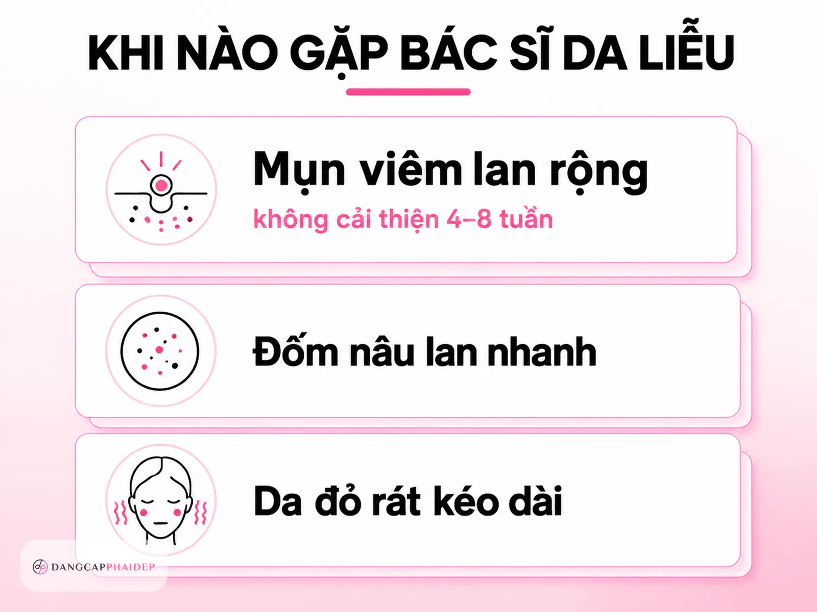 Khi nào nên gặp bác sĩ da liễu?