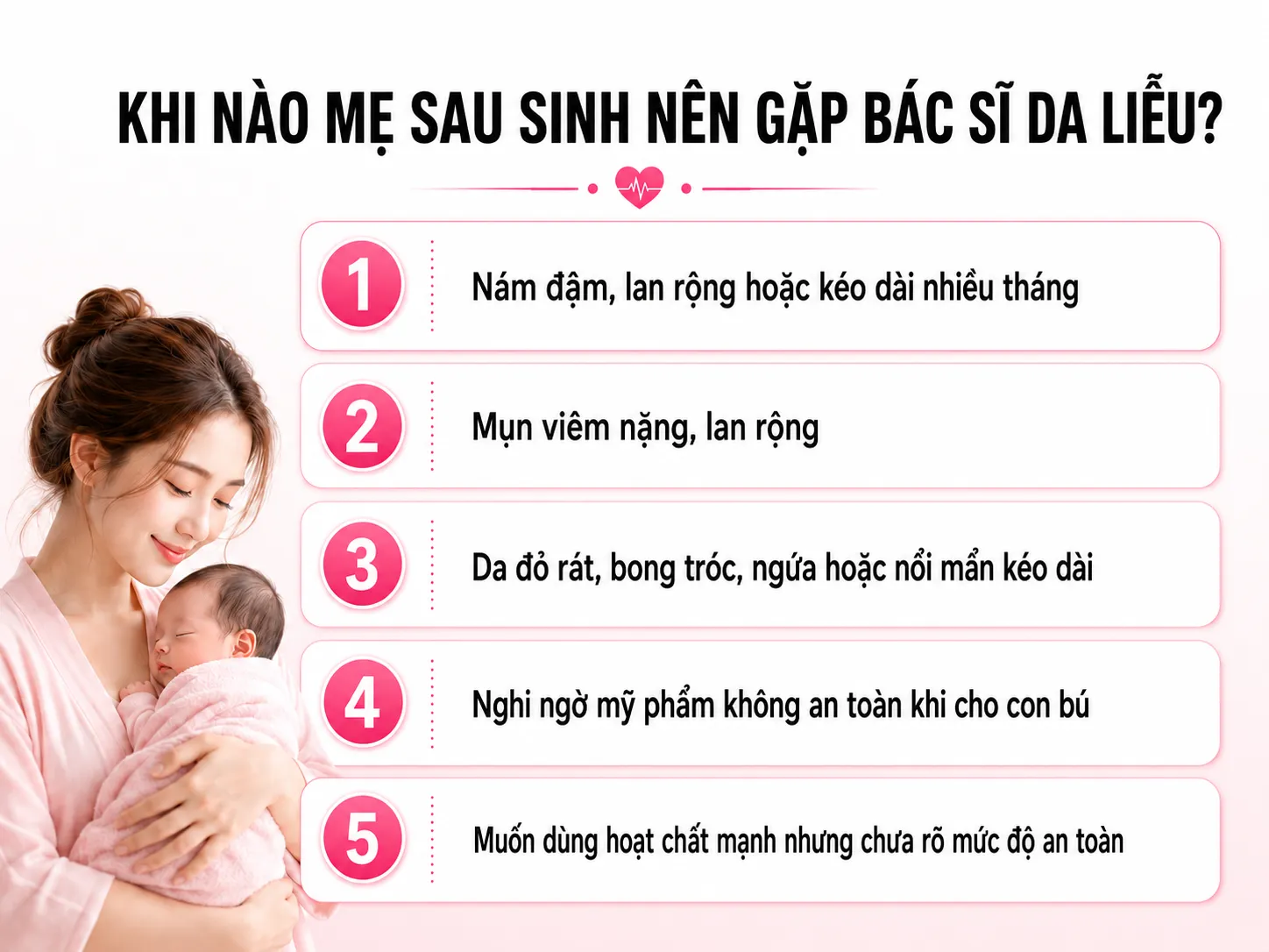 Khi nào nên gặp bác sĩ da liễu hoặc cần tư vấn chuyên sâu?