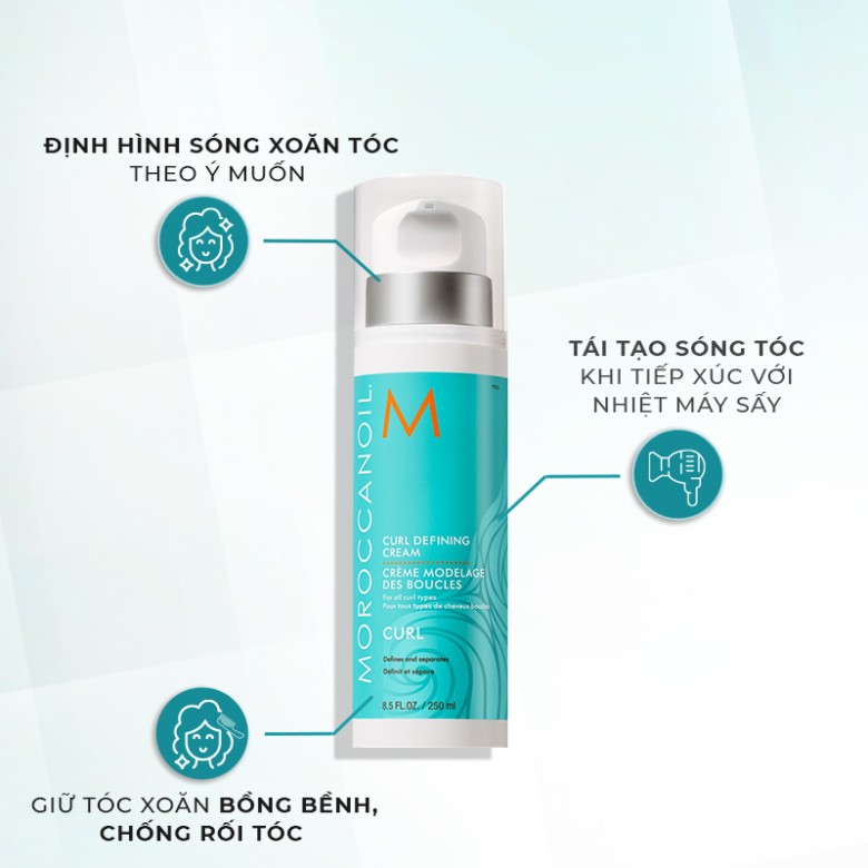 Kem định hình tóc xoăn Moroccanoil Curl Defining Cream chai 250ml