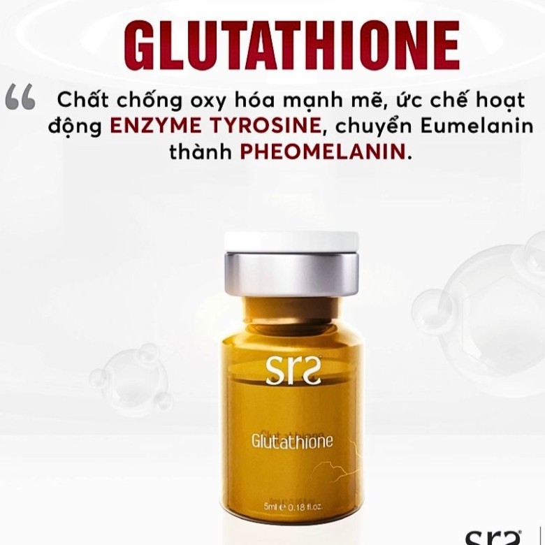 srs glutathione Tinh chất làm trắng da mờ thâm nám SRS Glutathione