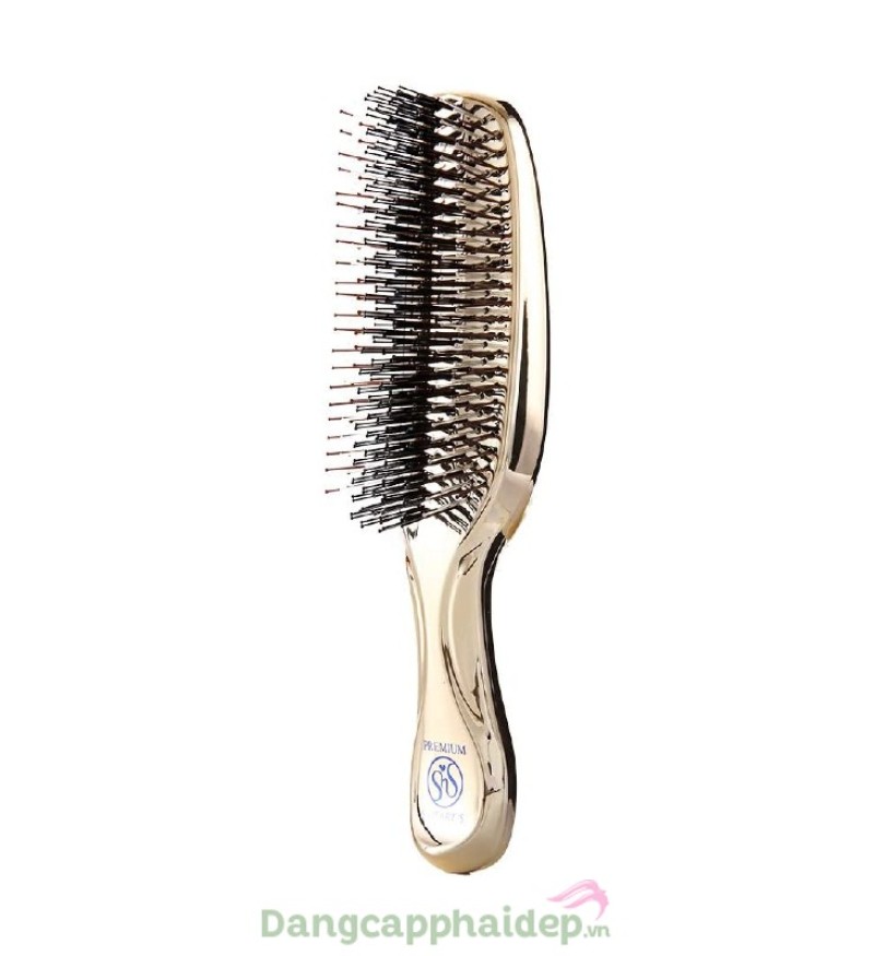 Lược SHS dài màu vàng champagne S Heart S Scalp Brush World Premium Long (Gift Box)