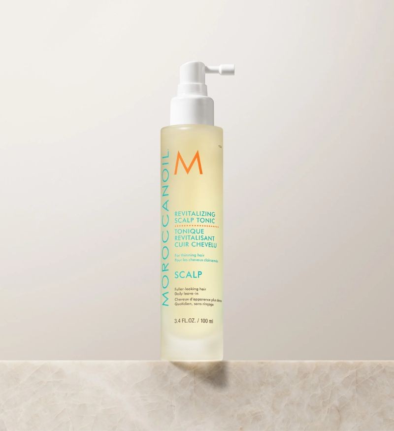 Nước hoa hồng cân bằng da đầu Moroccanoil Revitalizing Scalp Tonic dành cho da đầu khô, ngứa 100ml