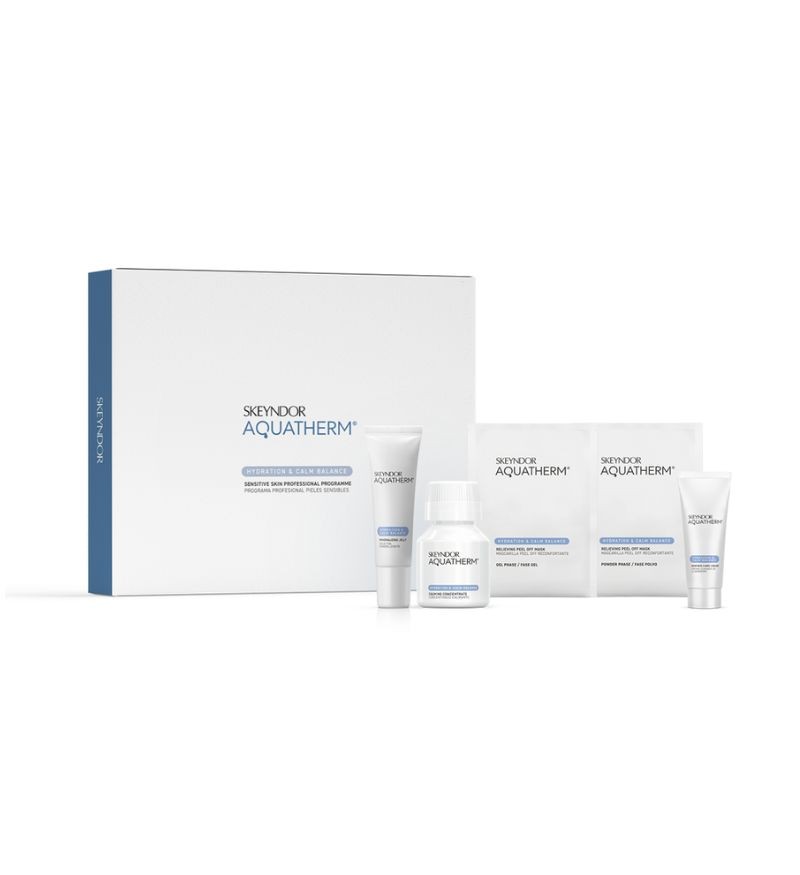 Bộ sản phẩm chăm sóc chuyên sâu cho da nhạy cảm Skeyndor Aquatherm Sensitive Skin Professional Program
