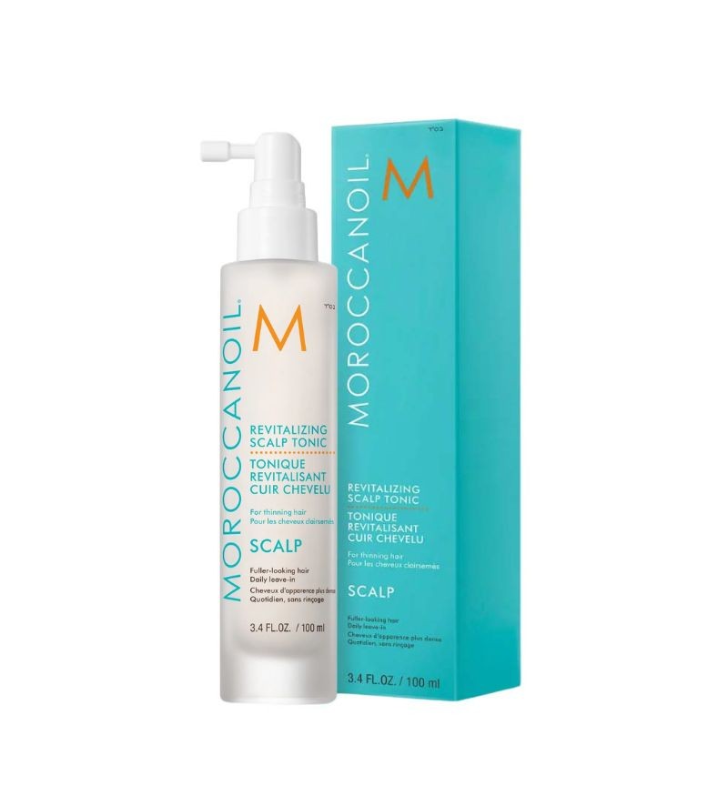 Nước hoa hồng cân bằng da đầu Moroccanoil Revitalizing Scalp Tonic dành cho da đầu khô, ngứa 100ml