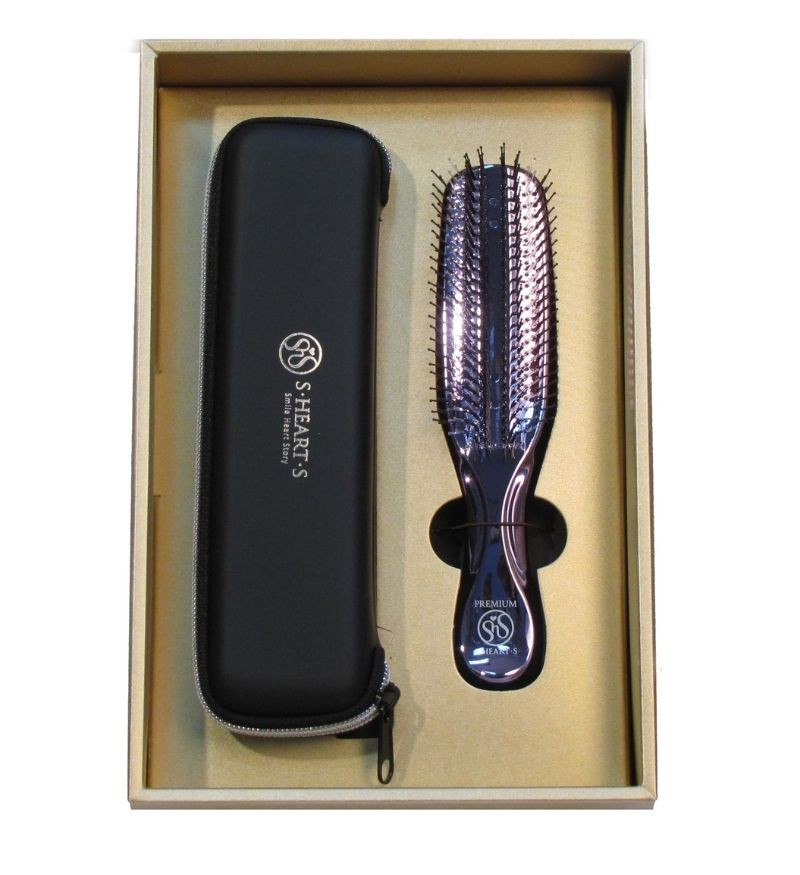Lược SHS dài màu tím S Heart S Scalp Brush World Premium Long Gift Box (Purple Color)
