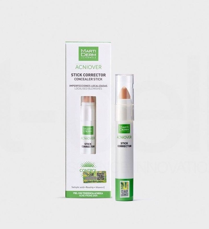 Bút che khuyết điểm giảm mụn MartiDerm Acniover Cover Stick Corrector 15ml