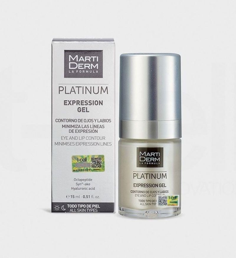 Gel làm đầy rãnh, nếp nhăn vùng mắt & môi Martiderm Platinum Expression Gel 15ml