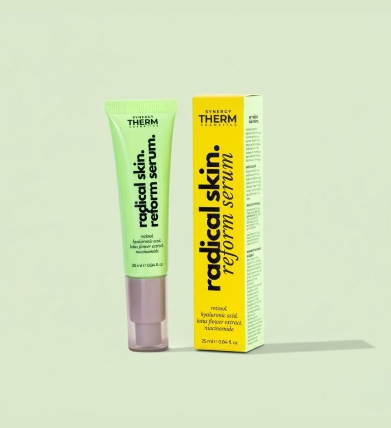 Tinh chất điều tiết bã nhờn, cấp ẩm & se khít lỗ chân lông Synergy Therm Radical Skin Reform Serum With Niacinamide, Retinol And Hyaluronic Acid 25ml - ST17