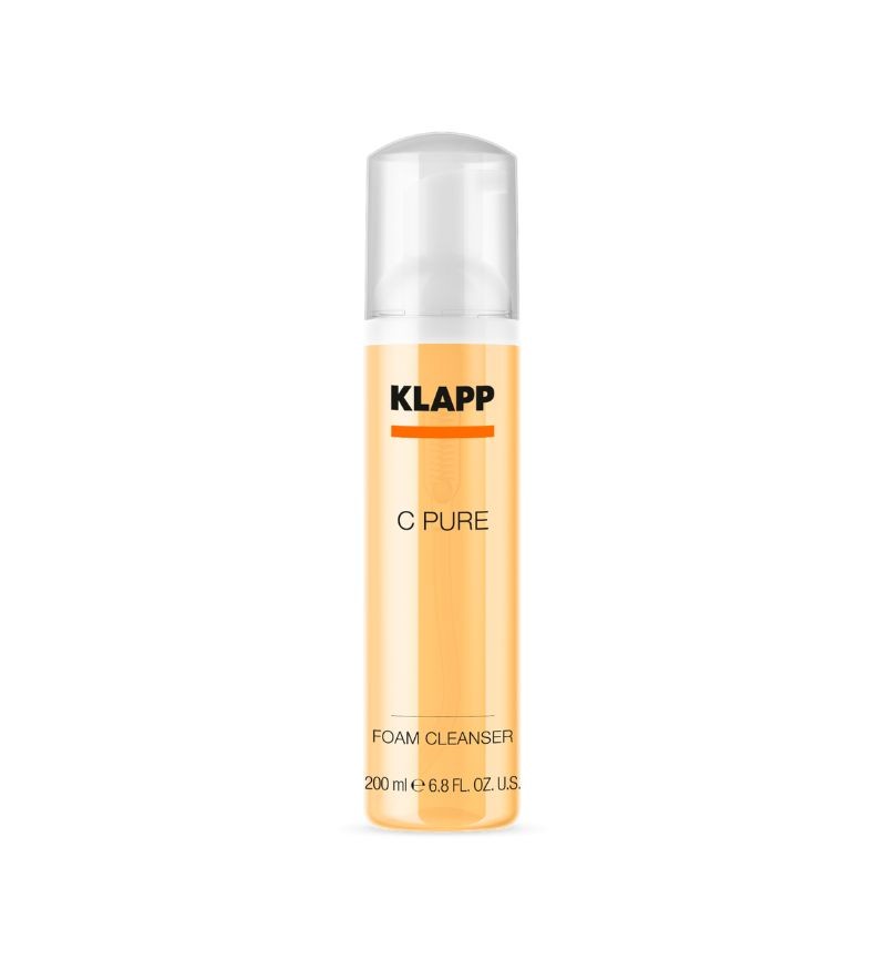 Bọt rửa mặt Vitamin C làm sáng và trẻ hóa da Klapp C Pure Foam Cleanser 200ml
