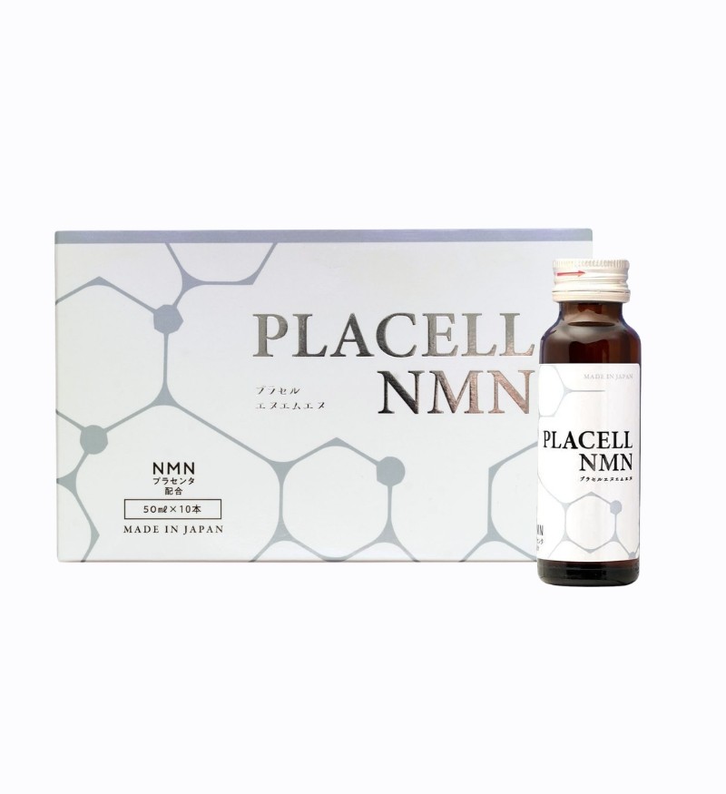 Nước uống dưỡng trắng & trẻ hóa da Roha Placell NMN Nhật Bản hộp 10 chai x 50ml